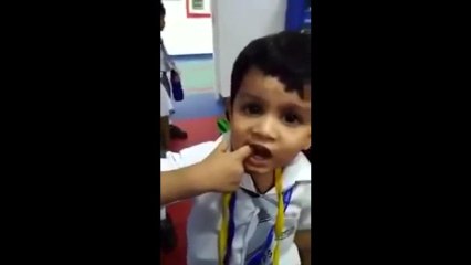 Cute Boy Singing in Class in Front of Teacher (Viral Video)