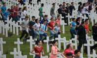 Commémoration Verdun: le footing entre les tombes
