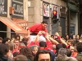 Castellers de Barcelona: pd4 caminant Santa Eulàlia 15/02/2009