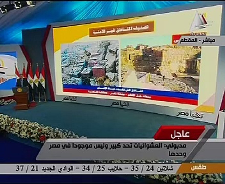 بالفيديو .. وزير الإسكان فى افتتاح " الأسمرات" :تطوير العشوائيات يخدم 115 ألف نسمة فى الربع الأول من العام القادم