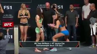 Sara McMann vs Jessica Eye Weigh In