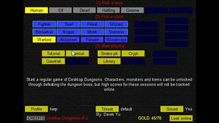 Desktop Dungeons Alpha Beating Warlord
