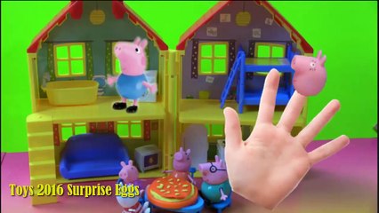 Peppa Pig finger family New 2016  peppa pig house toys finger family