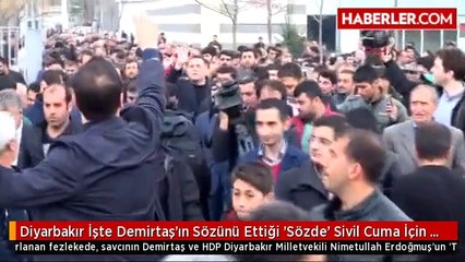 Diyarbakır İşte Demirtaş'ın Sözünü Ettiği 'Sözde' Sivil Cuma İçin Hazırlanan Dokunulmazlık...