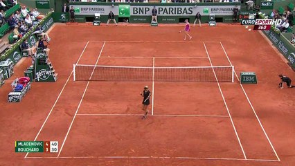 Kristina Mladenovic drop shot compilation