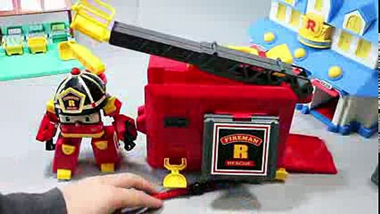 Робокар Поли Игрушки мультфильмы про машинки 로보카폴리 로이 변신기지세트 Robocar Poli Toy