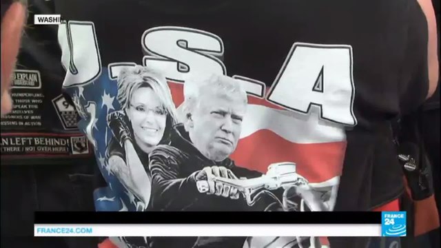 US Rolling Thunder rally: Trump rallies veterans at annual bikers gathering