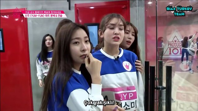 160318 Produce 101 - B1A4 Jinyoung'a Hayran Kalan Produce Kızları ve Choi Yoojung (Türkçe Altyazılı)