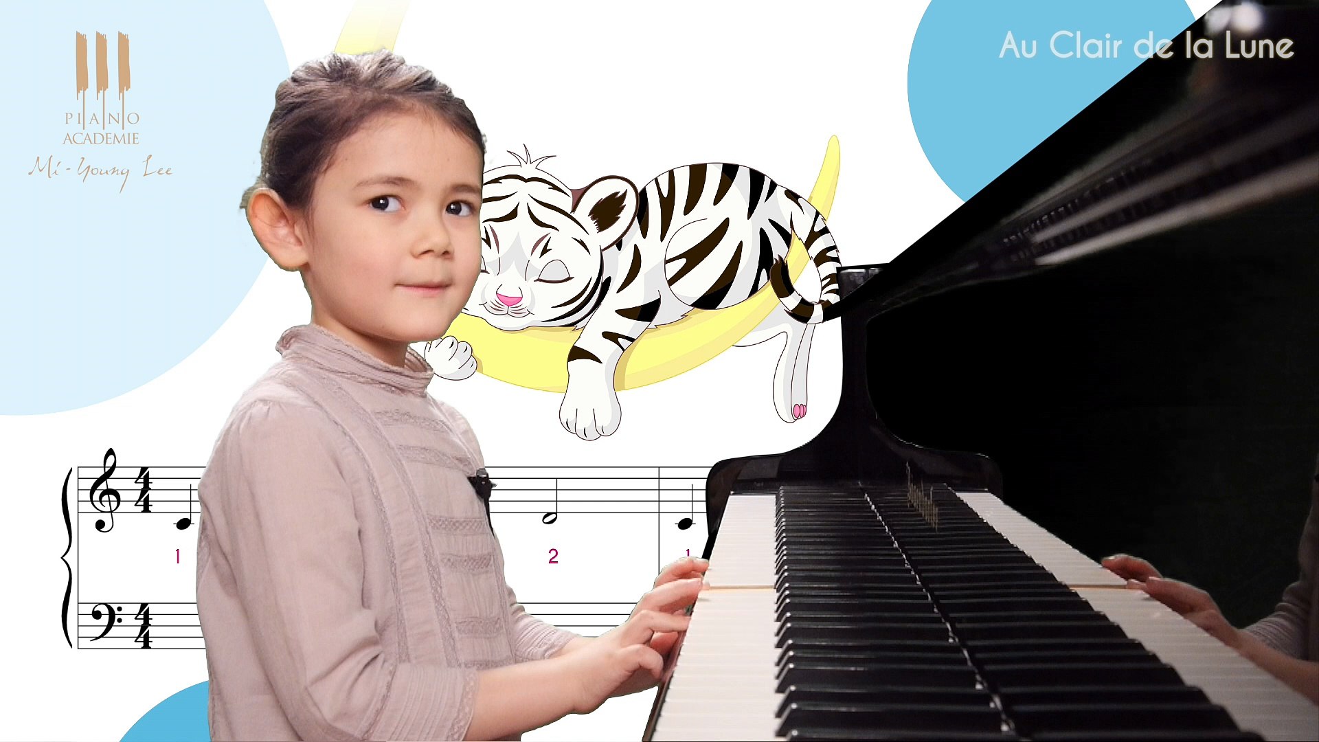 Apprendre à jouer au piano Au clair de la lune dès 4 ans - Cours n°5 -  Vidéo Dailymotion