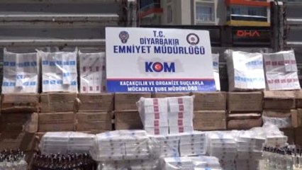 Diyarbakır'da 2 Milyonluk Kaçak İçki ve Sigara Elegeçirildi