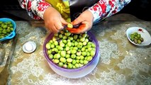 بعد تخليل وتصبير الزيتون الاخضر بالبيت - Façon Olive conserveAprès - المطبخ التونسي - Tunisian Cuisi