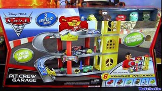 Cars 2 Luigi's Casa Della Tires Pit Crew Garage Playset Disney Pixar Toys review by Blucollection