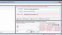 How to find and replace multiple words in multiple word files.