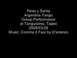 Peter y Sarita danced Argentine Tango in encore group performance 2009/03/28