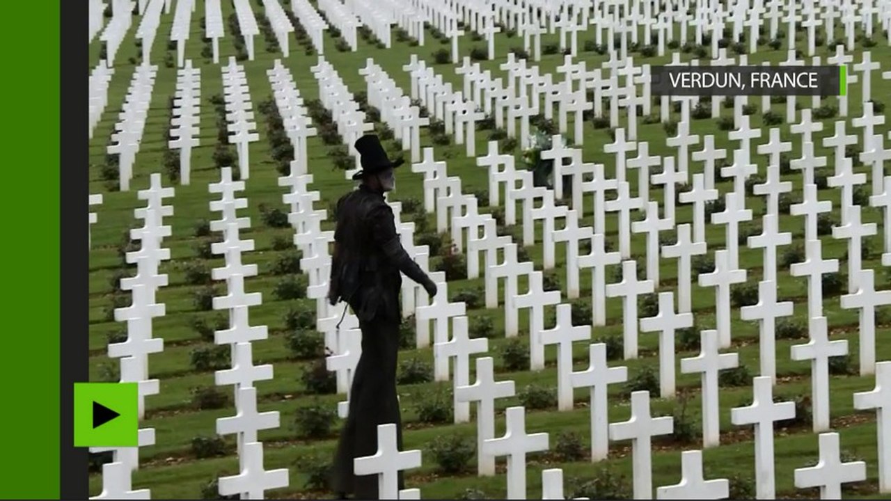 «J'irai sprinter sur vos tombes» : les images de la cérémonie polémique à Verdun
