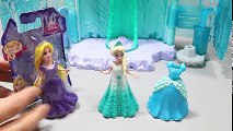 겨울왕국 엘사 라푼젤 Disney Frozen Elsa rapunzel Princess Magic Clip Dolls dresses Toys