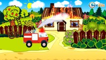 Car Cartoons for kids. Emergency Vehicles – Ambulance, Fire Truck. Truck vs Construction Vehicles