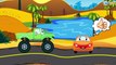 Cars Cartoons. Truck, Monster Truck, Garbage Truck, Tow Truck. Petrol Station Cartoon. Episode 11