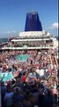 P&O Britannia - sail away party leaving Lisbon