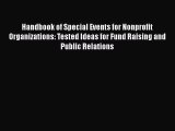 READbookHandbook of Special Events for Nonprofit Organizations: Tested Ideas for Fund Raising