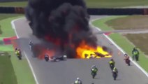 Terrible explosion pendant un Grand Prix de Moto : crash violent