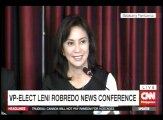 Leni Robredo Presscon after vp Proclamation (may-30-2016)