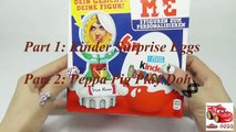 NEW Peppa Pig Play Doh Maker!  Kinder Surprise Eggs Peppas Family Toys Unboxing Playdough set 2016