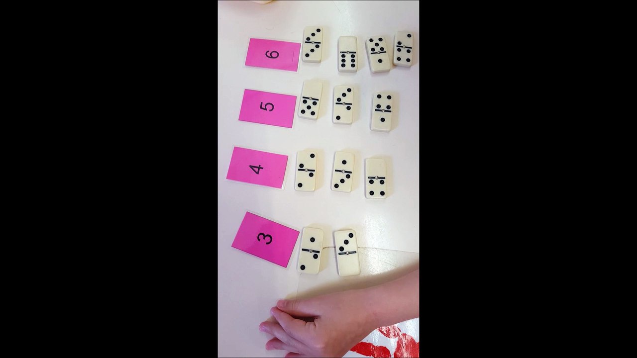 Décomposition du nombre avec les dominos