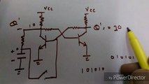 push on push off circuit using transistor or t flip flop without any ic