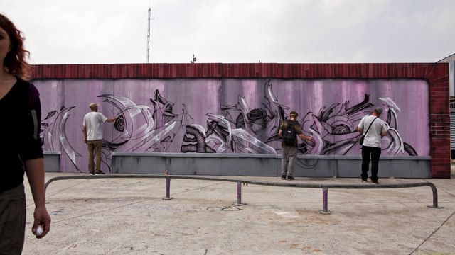 Jam de graff @ La halle de glisse, Lille.