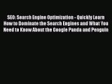 FREEPDFSEO: Search Engine Optimization - Quickly Learn How to Dominate the Search Engines and