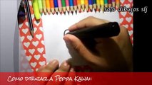 Como dibujar a Peppa la cerdita Kawaii how to draw peppa pig Videos De Peppa Pig en español