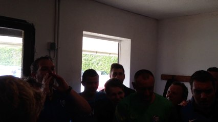 Vestiaire après match contre Sacey le 29 MAI 2016
