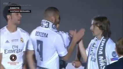 Le bernabeu fête Cristiano Ronaldo