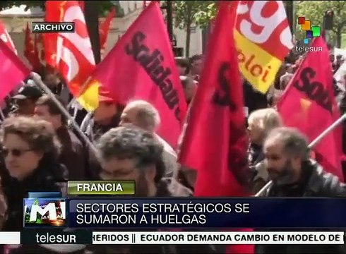 Francia: sindicatos mantienen contundente No a la reforma laboral