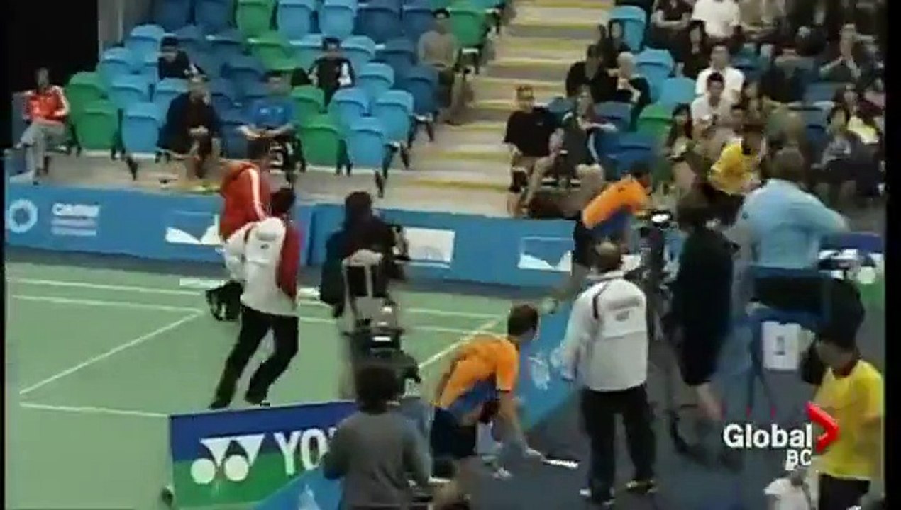 Grosse bagarre dans un match de Badminton