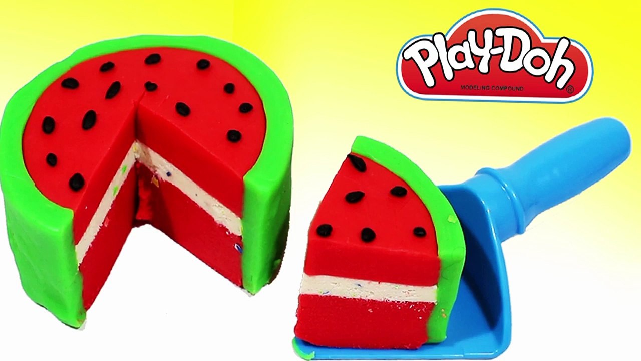 Play Doh - Learn Make Cream Watermelon Peppa Pig's Favorite Dishes