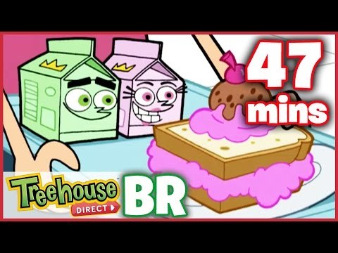 Os Padrinhos Mãgicos Episódios Para Crianças - Divertido com Alimentos - Compilação De 47 Mins