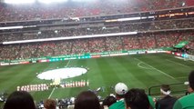 Himno nacionales entre México vs Paraguay en Georgia dome Atlanta.