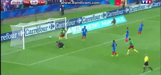 Vincent Aboubakar  Goal - France 1-1 Cameroon - 30-05-2016