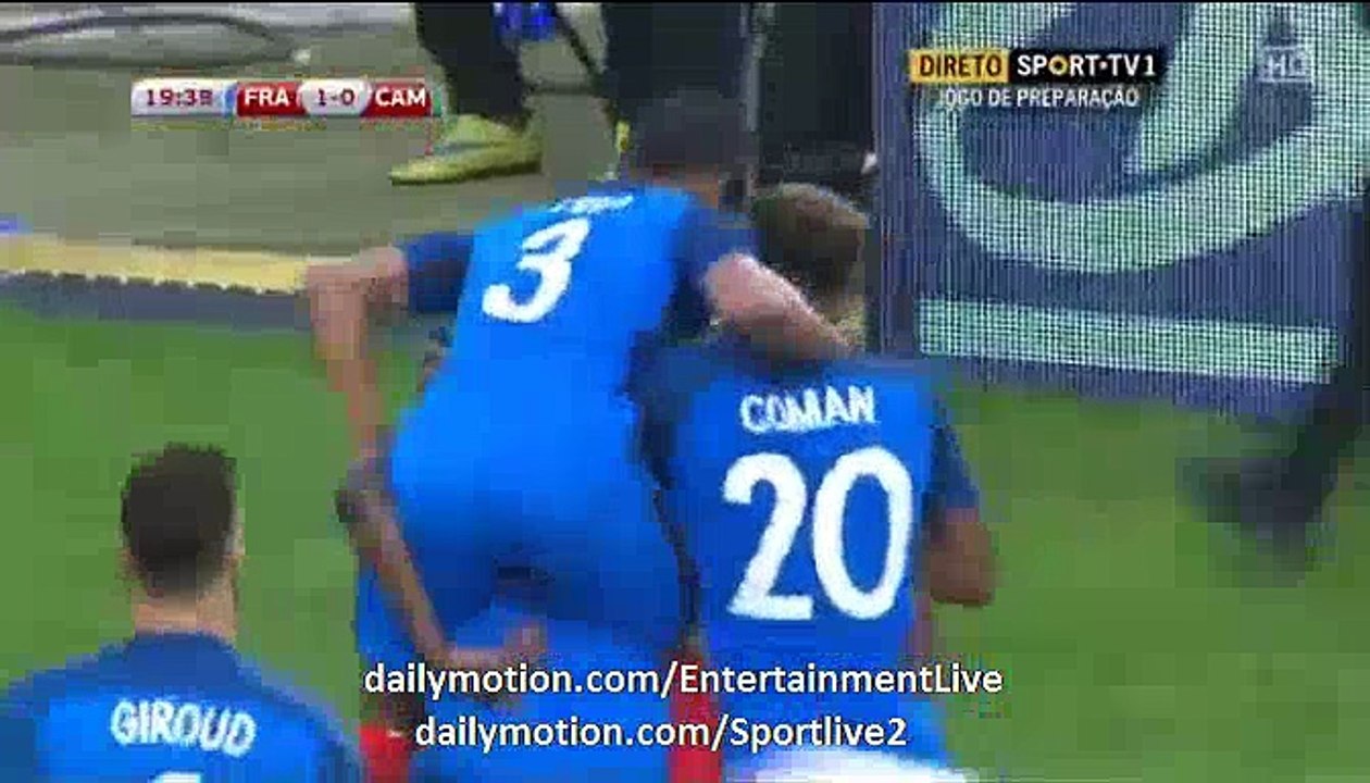 Blaise Matuidi Goaaaal France 1-0 Cameroon Friendly Match