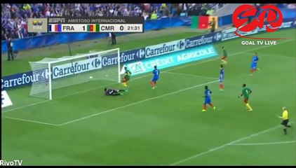 Aboubakar V. GOAL France 1 - 1 Cameroon 30/05/2016