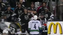 Alexandre Burrows vs Anze Kopitar Apr 15, 2012