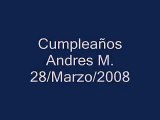 Cumpleaños Andres (28 Marzo 2008)