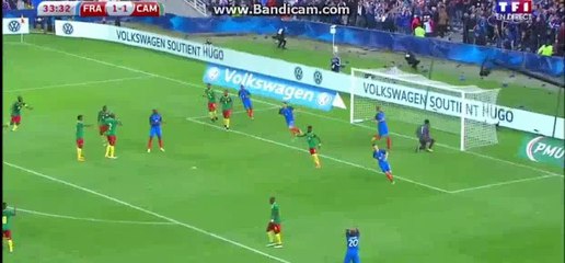 Oliver Giroud  super Goal - France 2-1 Cameroon - 30-05-2016