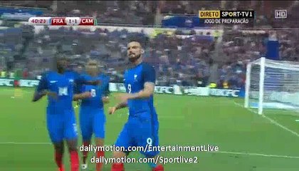 Olivier Giroud Amazing Volley Goal France 2-1 Cameroon