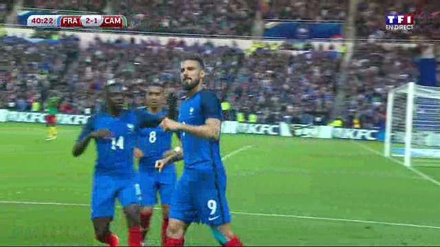 Olivier Giroud Goal HD - France 2-1 Cameroon - 30-05-2016 Friendly Match