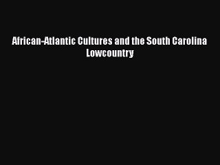 Download African-Atlantic Cultures and the South Carolina Lowcountry PDF Online