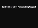 Download now Quick Guide to SAP CO-PA (Profitability Analysis)