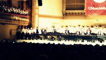 umass marching band performing at boston symphony hall 10/25/13